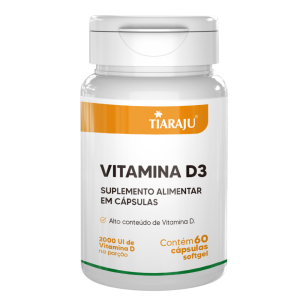 Vitamina D3 -  60 Cápsulas Softgel