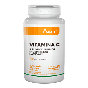 Vitamina C - 60 comprimidos mastigáveis (sabor laranja)