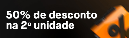 50% OFF na segunda unidade